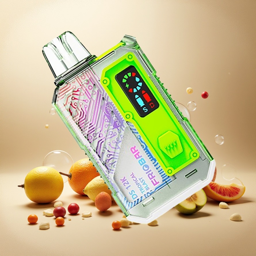FRIOBAR DS 12K Engångsvape Tropisk Explosion Svensk Grossist 10mL 50mg 12000 puffar USB-C