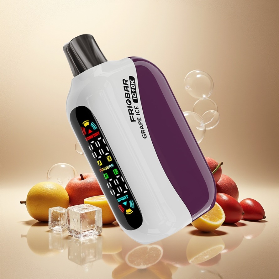FRIOBAR IC18K 18000 Svensk Grossist Engångs Vape Vinterns Gra (Grape Ice)