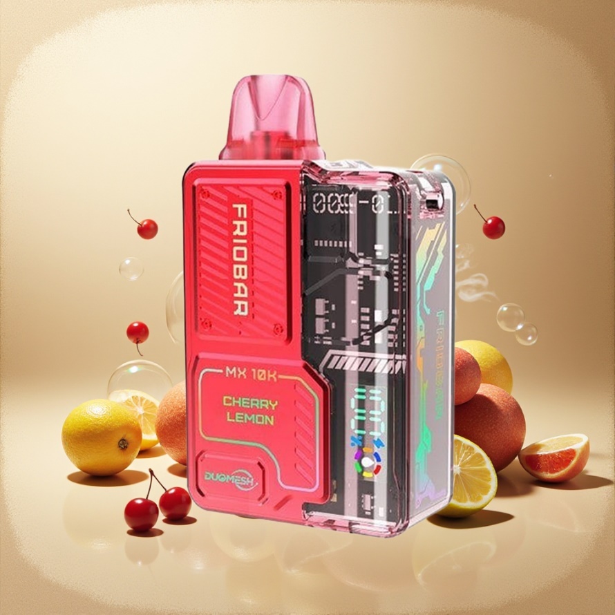 FRIOBAR MX 10K Engångs Vape Körsbär Citron Svensk Grossist 10mL 50mg 650mAh