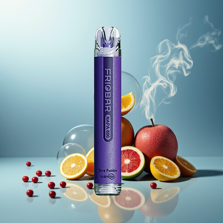 FRIOBAR NAPA 600 Engångs Vape Blå Fusion Svensk Grossist med 600 puffar och 20mg/mL nikotin