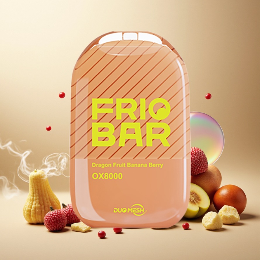 FRIOBAR OX8000 Engångs Vape Drakfrukt Banan Bär 16mL 8000 puffar 50mg svensk grossist