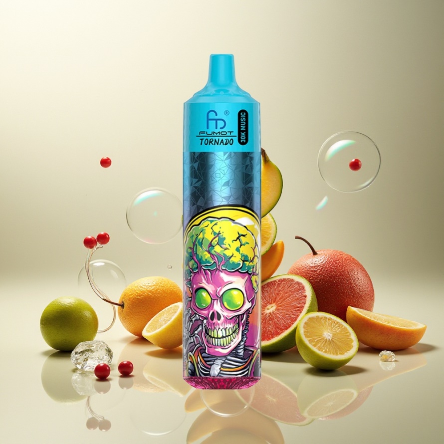 Fumot RandM Tornado 30000 Puffs Svensk Grossist Engångs Vape Mintis (30mL, 5% Nikotin, 600mAh)