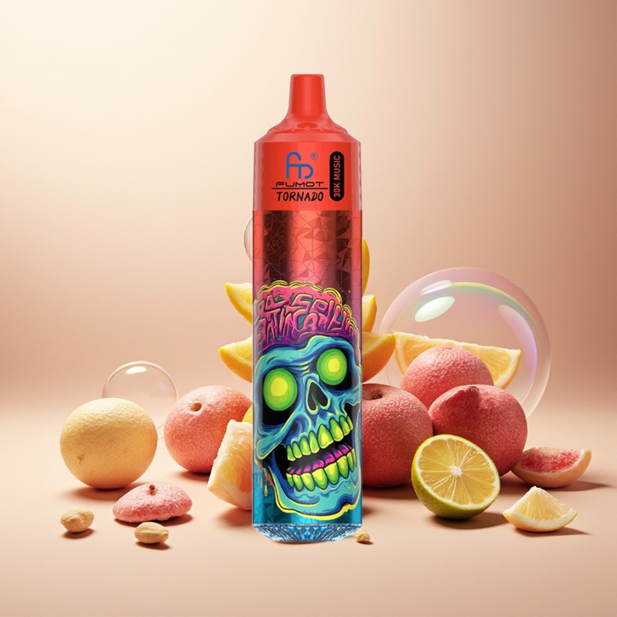 Fumot Randm Tornado 30000 Puffs Svensk Grossist Engångs Vape 30mL 600mAh Rosa Citron