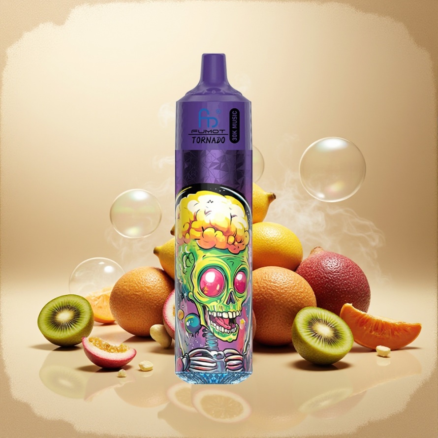 Fumot Randm Tornado 30000 Puffs Svensk Grossist Engångs Vape Kiwi Passionsfrukt Guava 30mL 600mAh