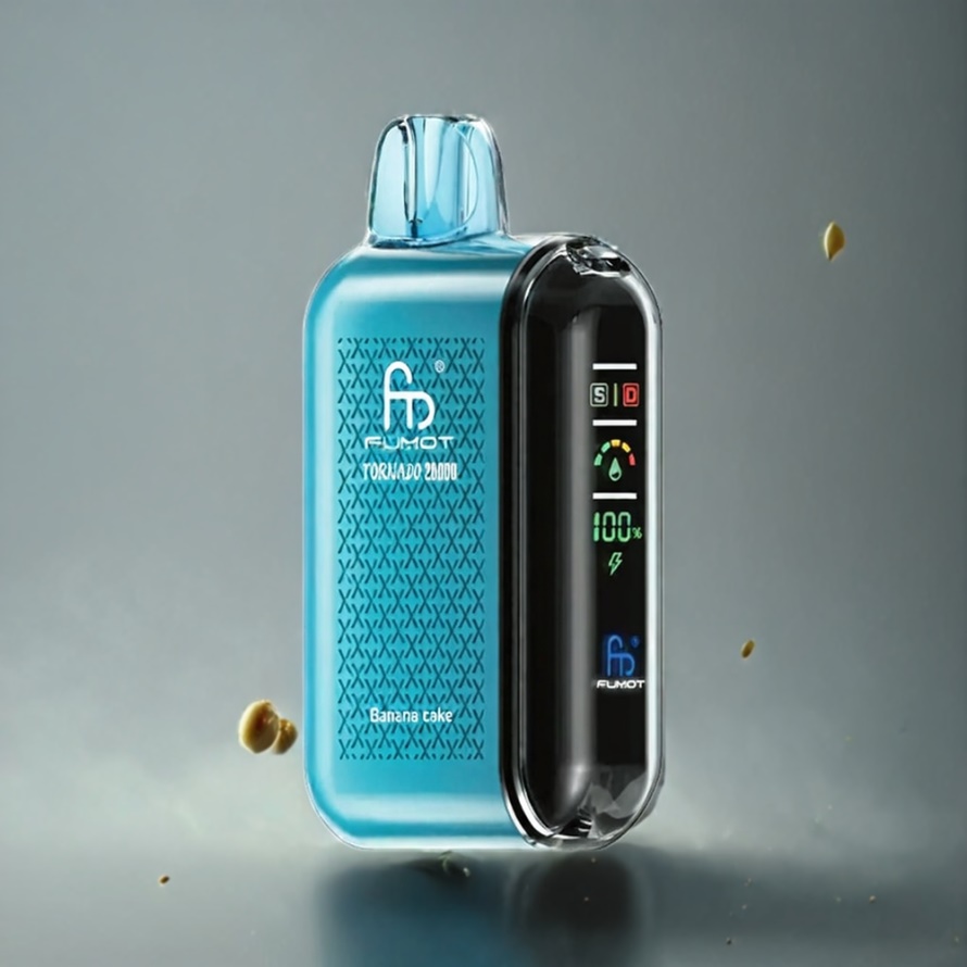 Fumot Tornado 20000 Puffs Svensk Grossist Disposable Vape Banankaka med Dual Mesh Coil & 850mAh Batteri