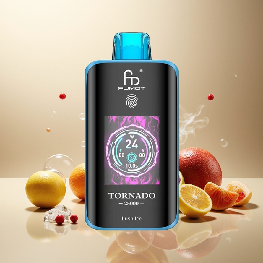 Fumot Tornado 25000 Puffs Engångs Vape Lush Is (Lummig Is) med HD-skärm, 700mAh & Type-C – svensk grossist