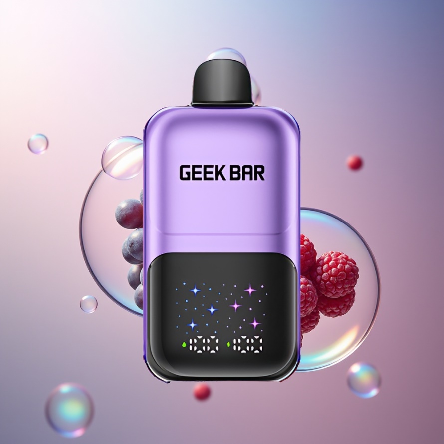Geek Bar 2GO 20ml 50000 Puffs Two Series Engångs Vape Pen Druva & Hallon för svensk grossist