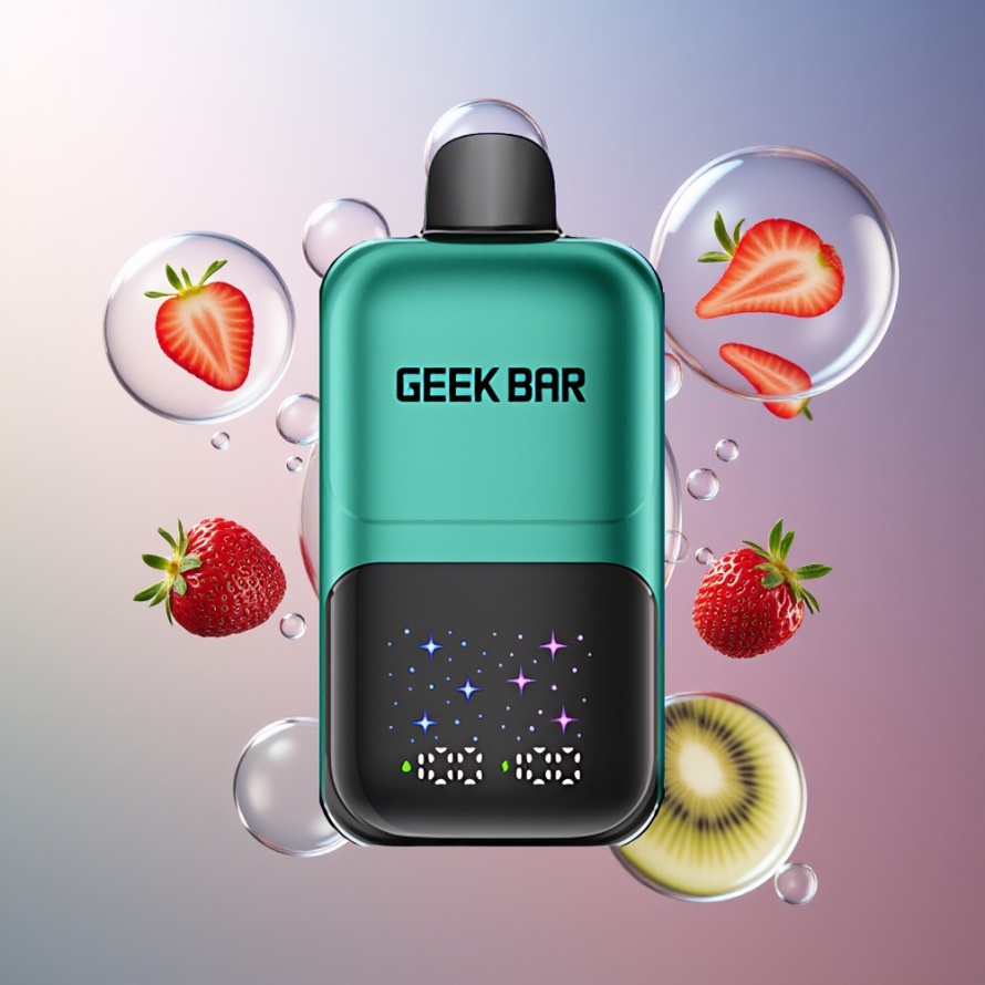 Geek Bar 2GO 20ml 50000 Puffs Two Series Engångs Vape Pen Jordgubbe & Kiwi för svensk grossist