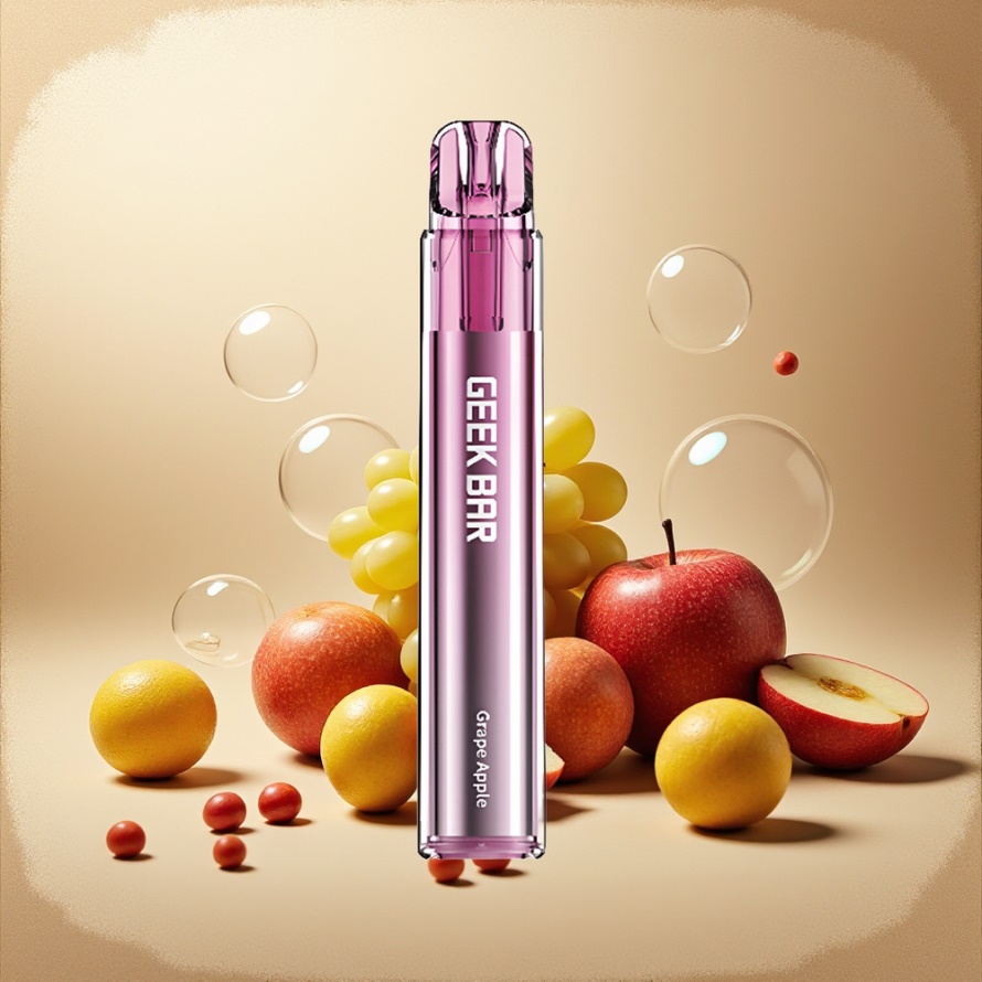 GEEK BAR Elite 1000 Puffs Engångs Vape Druva Äpple med Mesh Coil 650mAh Svensk Grossist