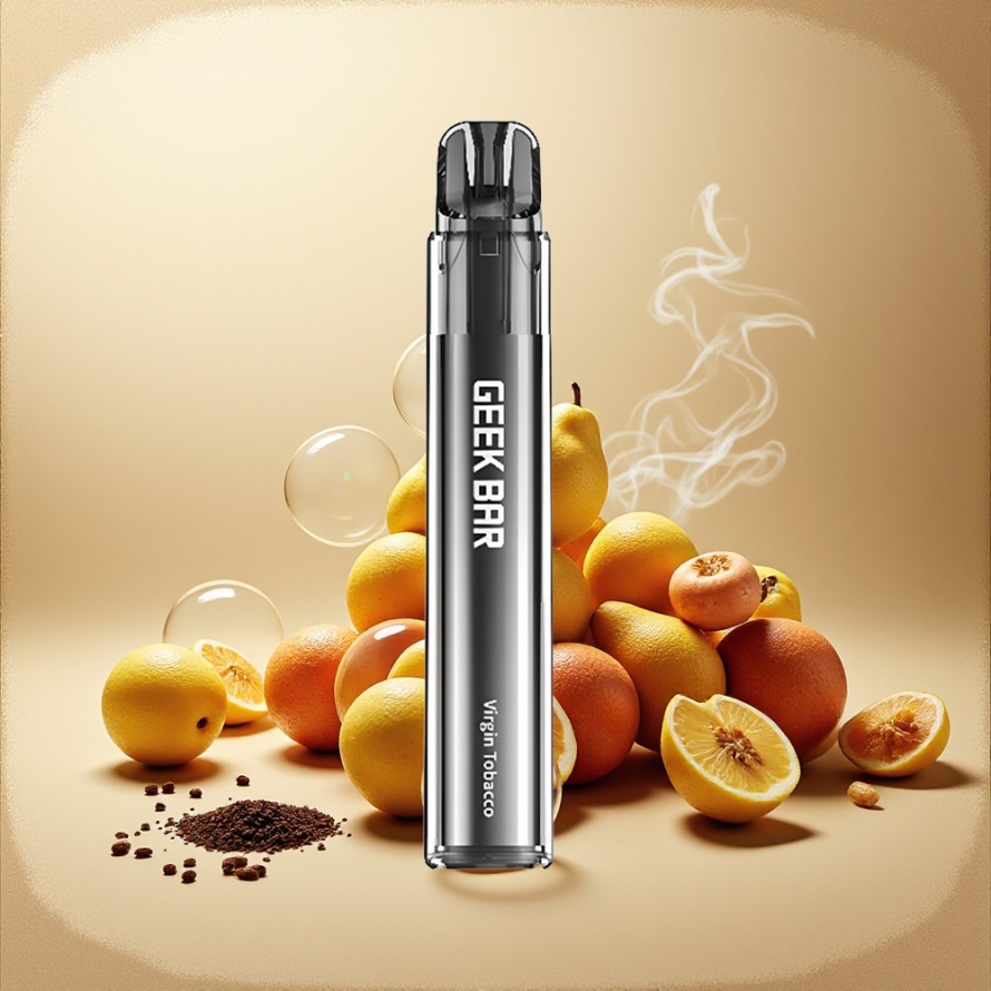 GEEK BAR Elite 1000 Puffs Engångsvape Jungfrulig Tobak Svensk Grossist – 650mAh, Mesh Coil, 20 mg/ml