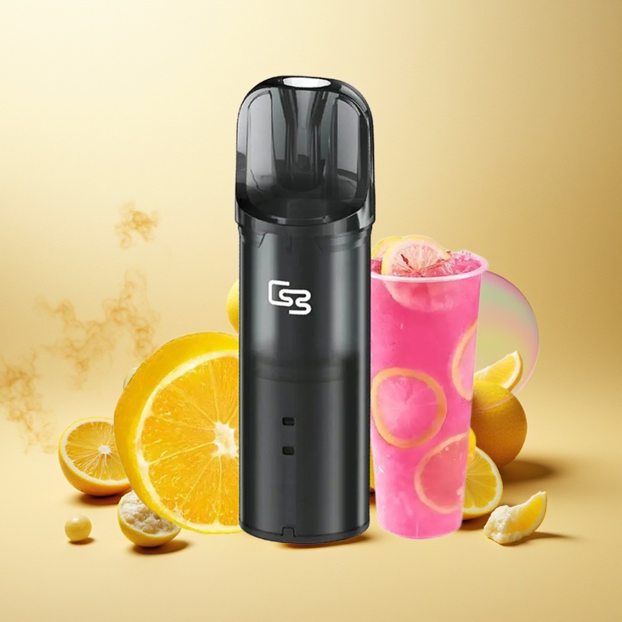 GEEK BAR Elite Förfylld Pod Kit Gul Aluminiumlegering 650mAh 2.0ml Bypass Magnetisk svensk grossist