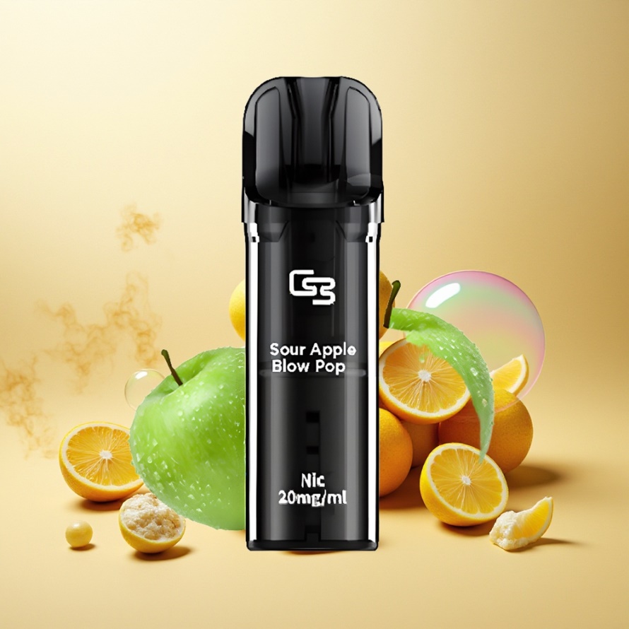 GEEK BAR Elite Förfylld Pod Kit Gul Aluminiumlegering 650mAh 2.0ml Bypass Magnetisk svensk grossist