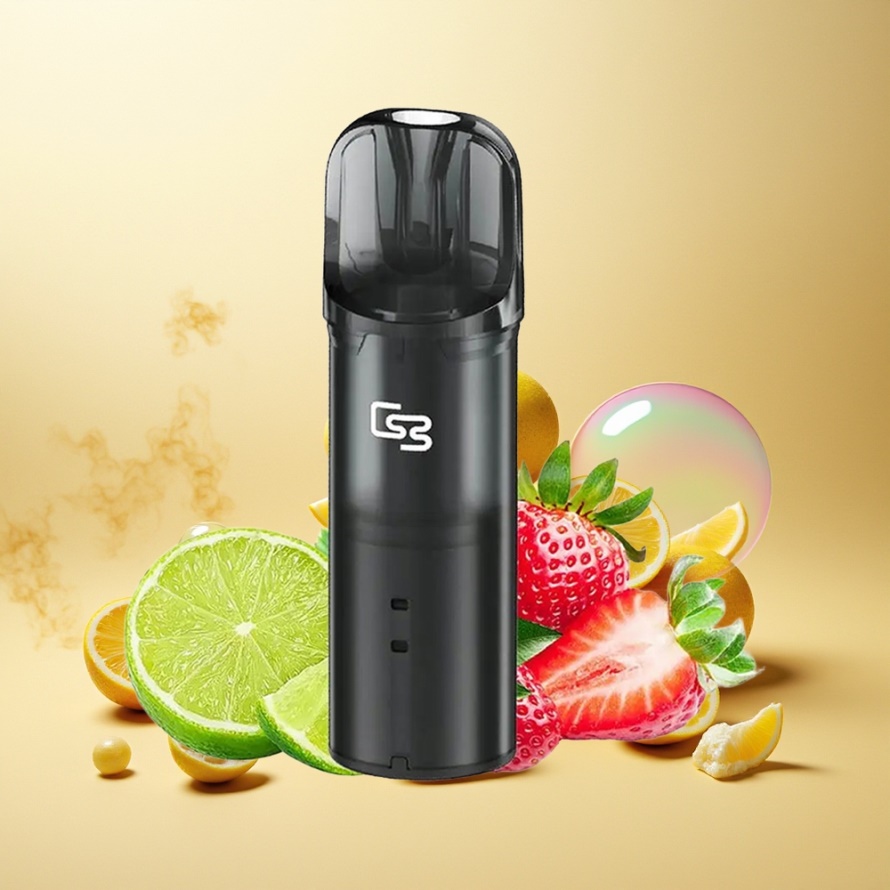 GEEK BAR Elite Förfylld Pod Kit Gul Aluminiumlegering 650mAh 2.0ml Bypass Magnetisk svensk grossist