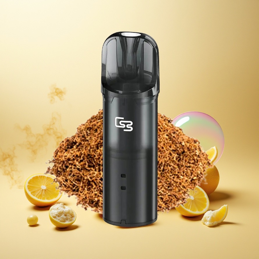GEEK BAR Elite Förfylld Pod Kit Gul Aluminiumlegering 650mAh 2.0ml Bypass Magnetisk svensk grossist