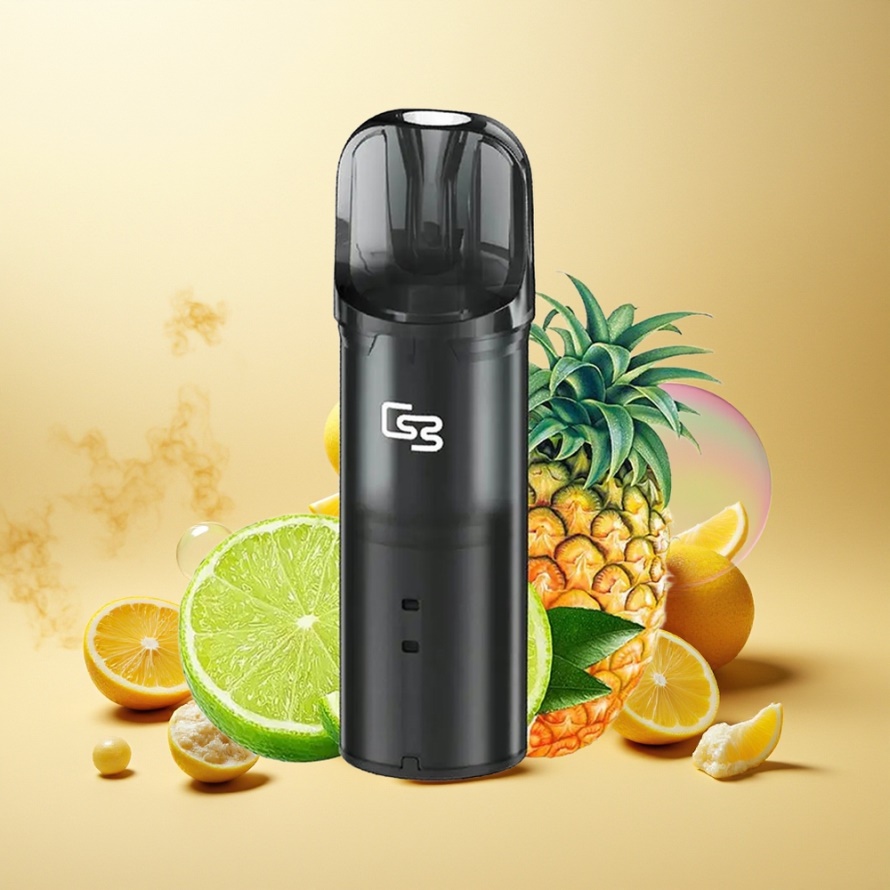 GEEK BAR Elite Förfylld Pod Kit Gul Aluminiumlegering 650mAh 2.0ml Bypass Magnetisk svensk grossist