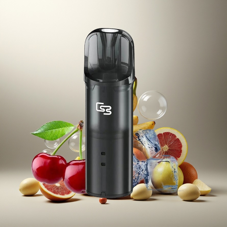 GEEK BAR Elite Förfylld Pod Kit Kylig Grå – Aluminiumlegering, 650 mAh, 2.0 ml, Magnetisk – svensk grossist