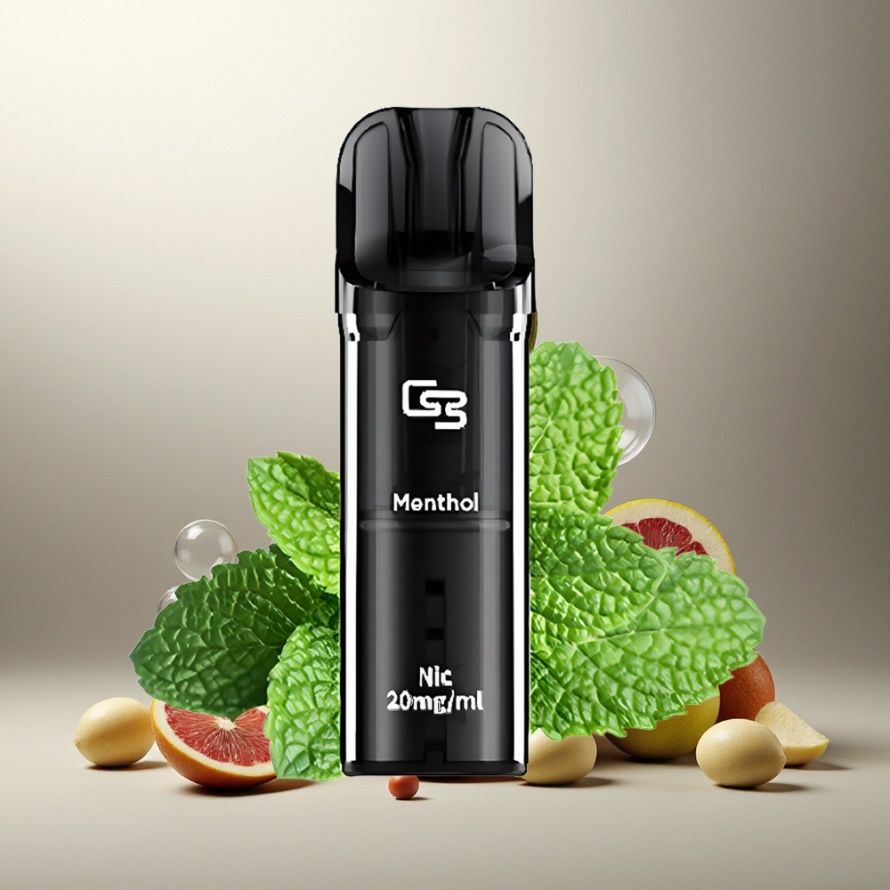 GEEK BAR Elite Förfylld Pod Kit Kylig Grå – Aluminiumlegering, 650 mAh, 2.0 ml, Magnetisk – svensk grossist