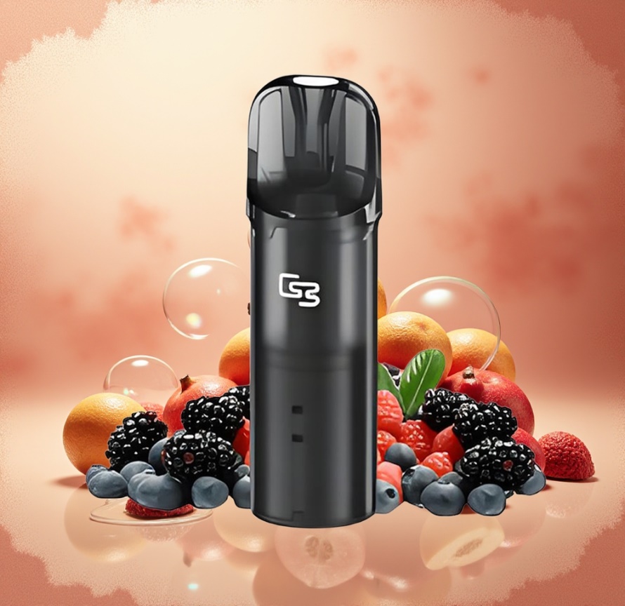 GEEK BAR Elite Förfylld Pod Kit Röd – Aluminiumlegering, 650 mAh, 2.0 ml, Bypass, Magnetisk – Svensk Grossist