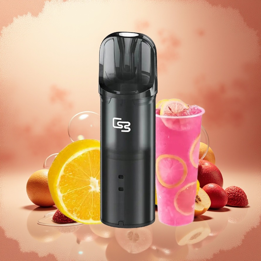 GEEK BAR Elite Förfylld Pod Kit Röd – Aluminiumlegering, 650 mAh, 2.0 ml, Bypass, Magnetisk – Svensk Grossist