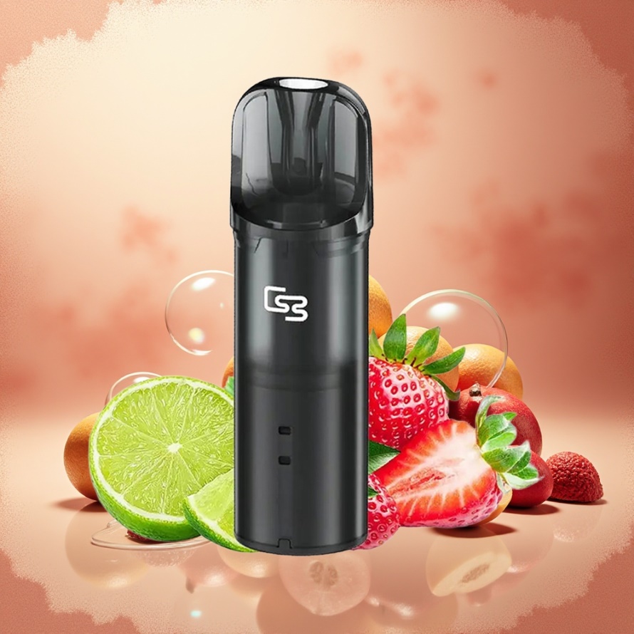GEEK BAR Elite Förfylld Pod Kit Röd – Aluminiumlegering, 650 mAh, 2.0 ml, Bypass, Magnetisk – Svensk Grossist