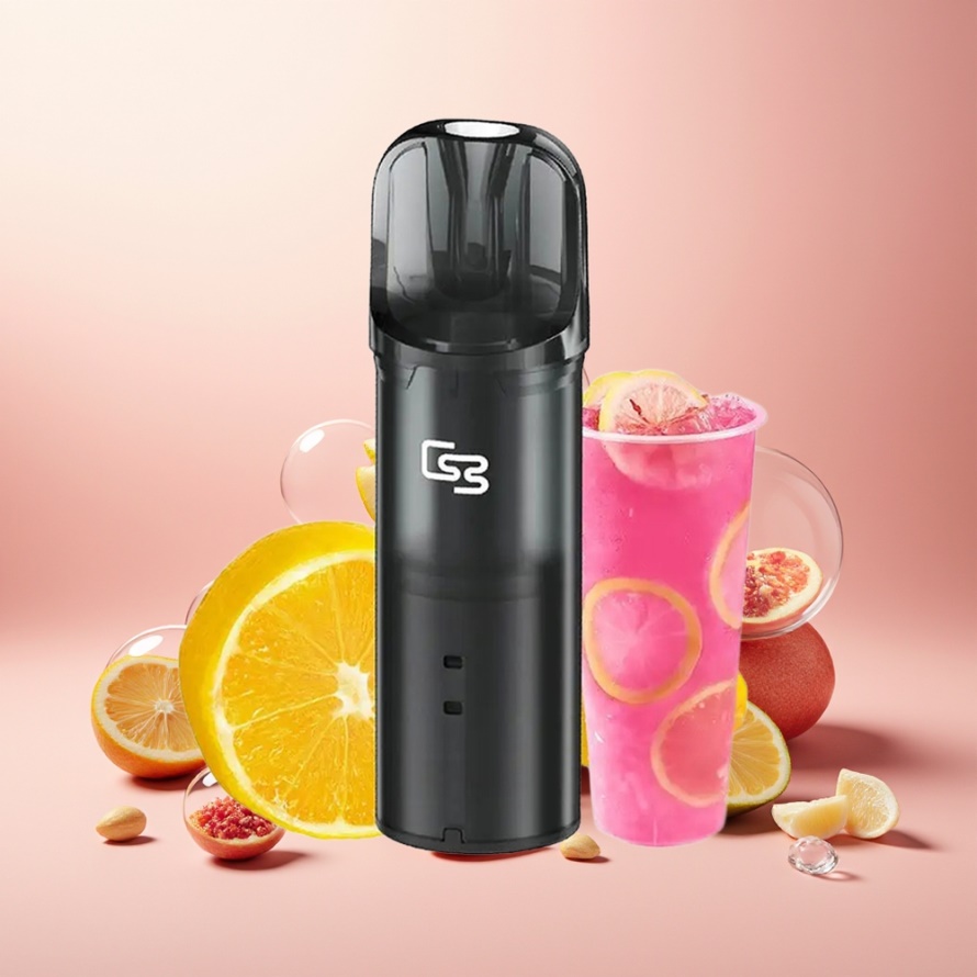 GEEK BAR Elite Förfylld Pod Kit Rosa - Aluminiumlegering, 650 mAh, 2.0 ml, Magnetisk, Bypass, svensk grossist