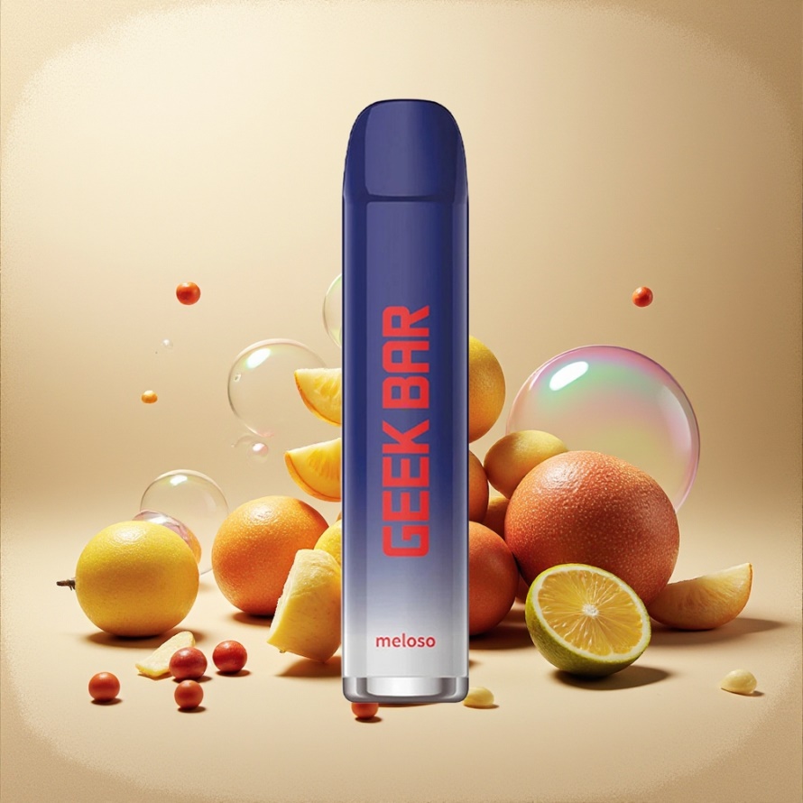GEEK BAR Meloso 600 Puffs Engångs Vape Geekbull IS (2ml, 550mAh, 20mg) svensk grossist