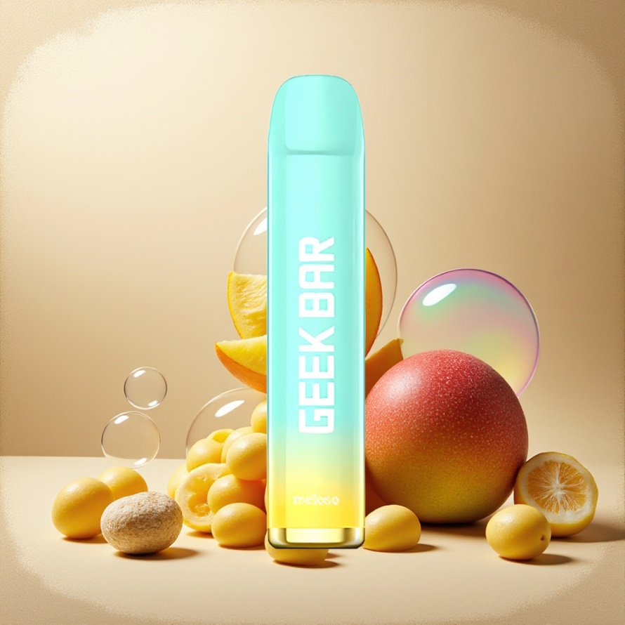 GEEK BAR Meloso 600 Puffs Engångs Vape Mango IS svensk grossist 2ml 550mAh 20mg