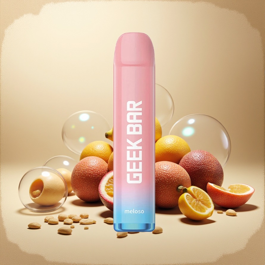GEEK BAR Meloso 600 Puffs Engångsvape Passionfrukt 2ml 550mAh 20mg svensk grossist