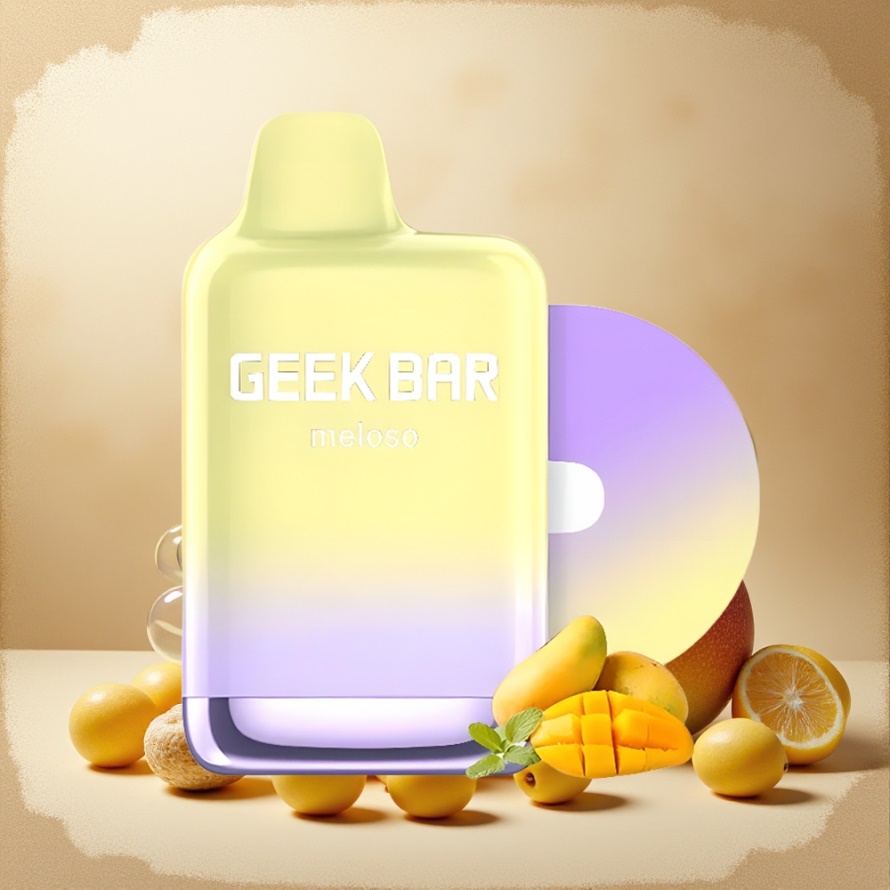 GEEK BAR Meloso Max 9000 Puffs Engångs Vape Mexikansk Mango 14ml 5% Nikotin svensk grossist