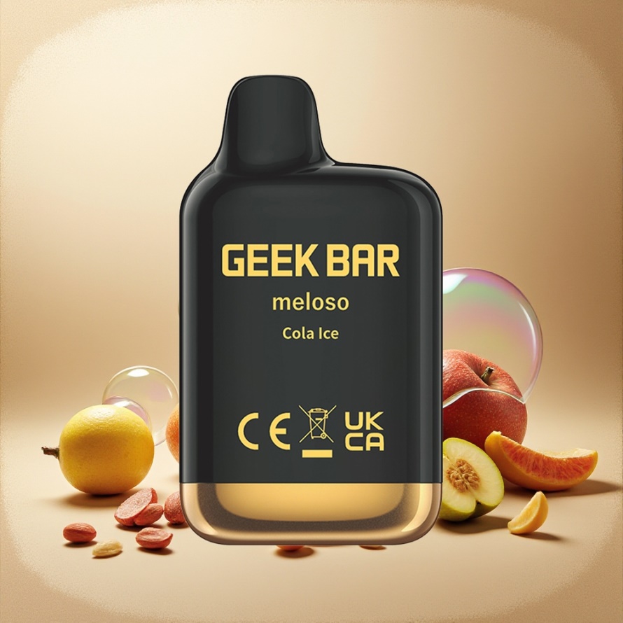 GEEK BAR Meloso Mini 600 Puffs Engångsvape Cola IS svensk grossist 550mAh 2ml 50VG/50PG