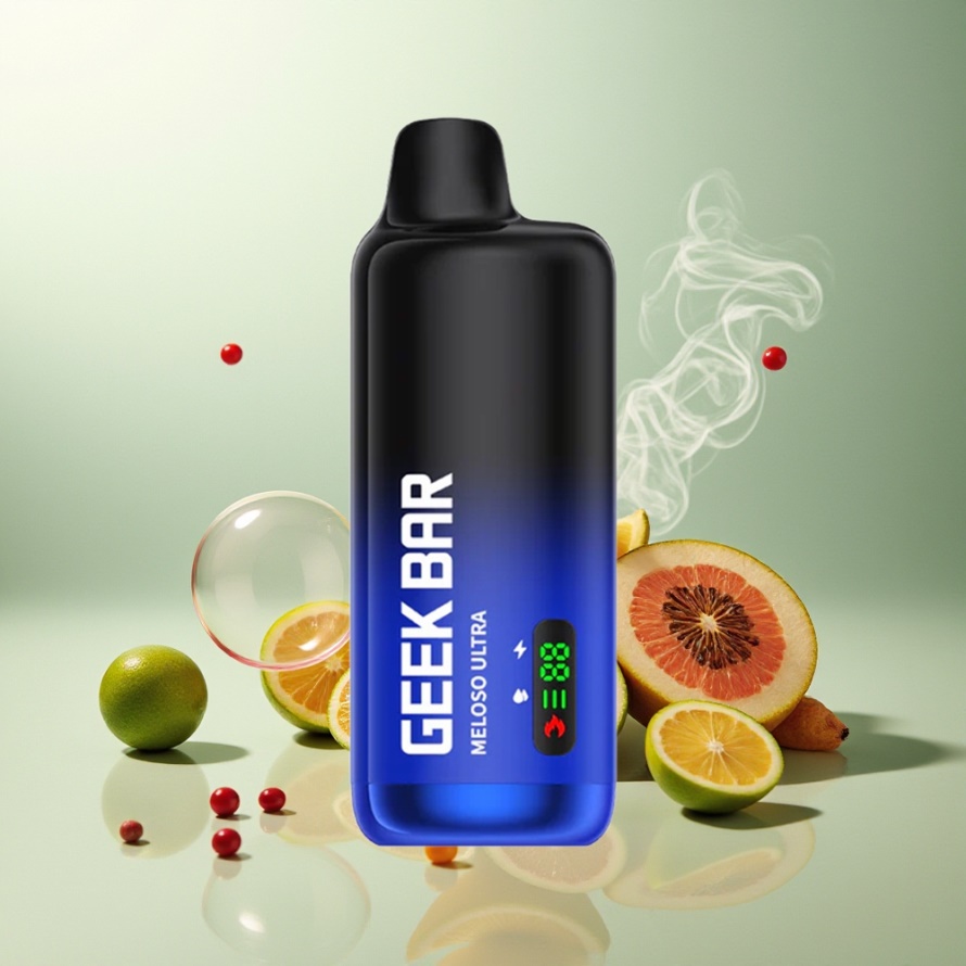 GEEK BAR Meloso Ultra 10000 Puffs Engångs Vape Kylmynta (5% Nikotin, 630 mAh, USB-C, Svensk Grossist)
