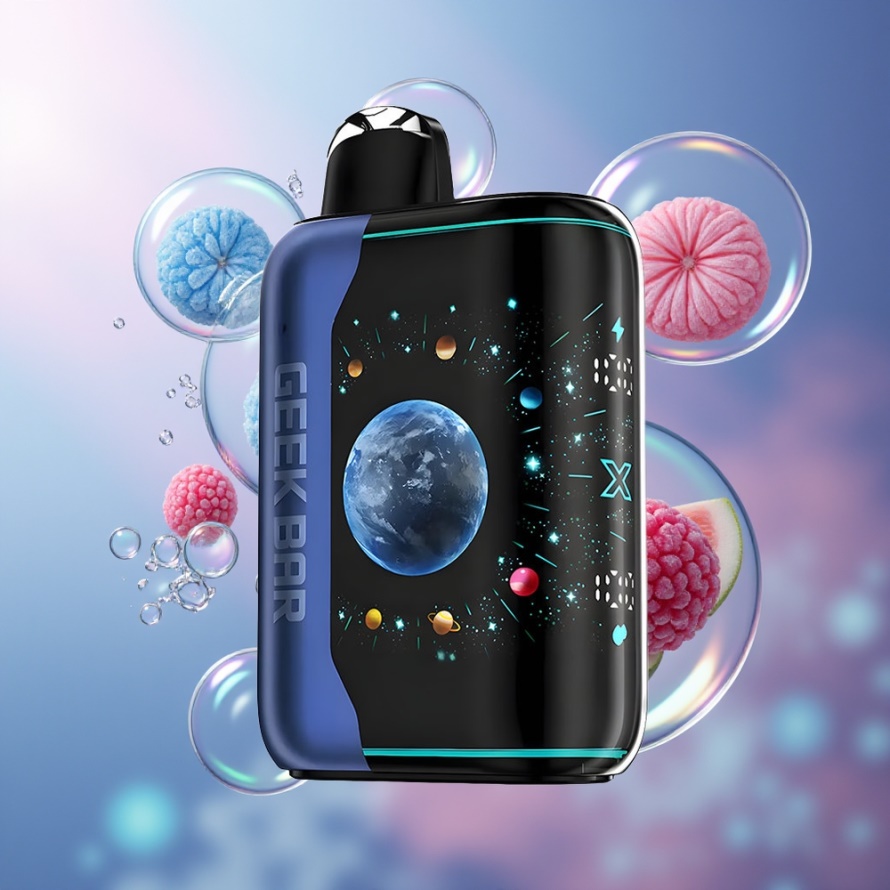 GEEK BAR Platinum Edition 25000 Svensk Grossist Engångs Vape Blå Hallon Is med 20mL E-Liquid & Snabbuppladdning