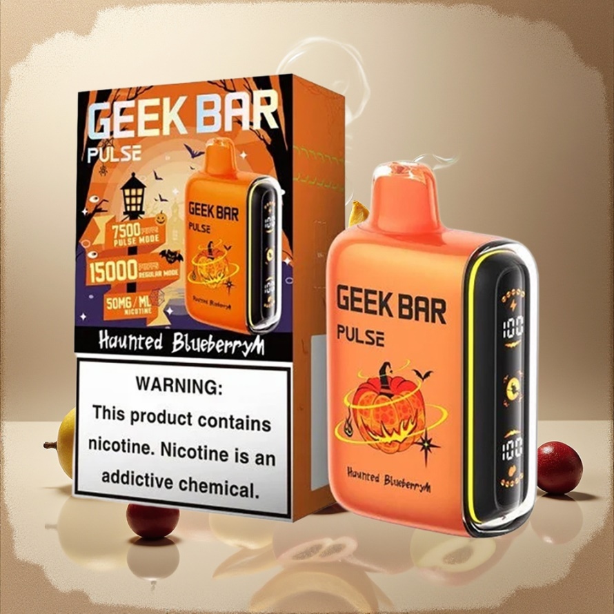 GEEK BAR Pulse 15000 Puffs 16ML 5% Nikotin USB-C Svensk Grossist Halloween Edition