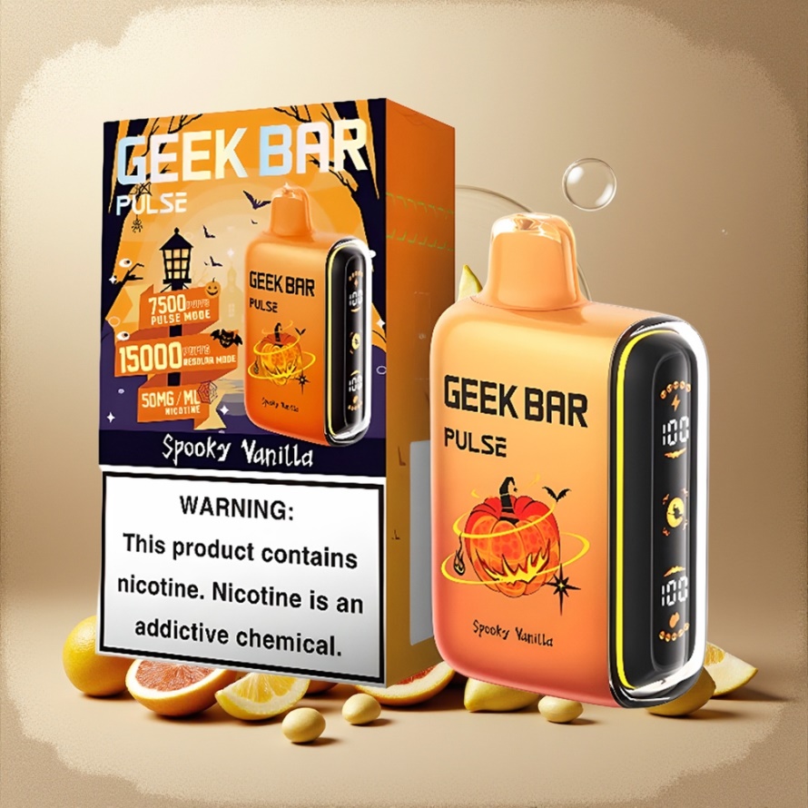 GEEK BAR Pulse 15000 Puffs 16ML 5% Nikotin USB-C Svensk Grossist Halloween Edition