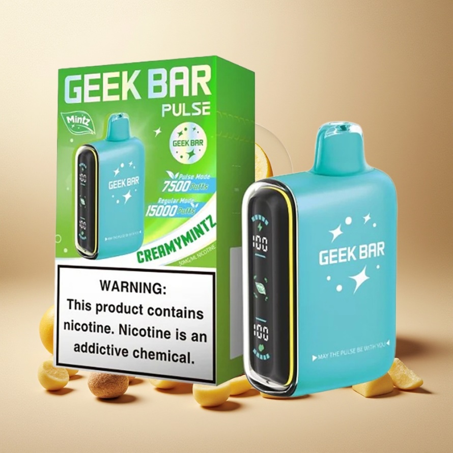 GEEK BAR Pulse 15000 Puffs Engångs Vape Mynta Edition 16ML 5% Nikotin svensk grossist