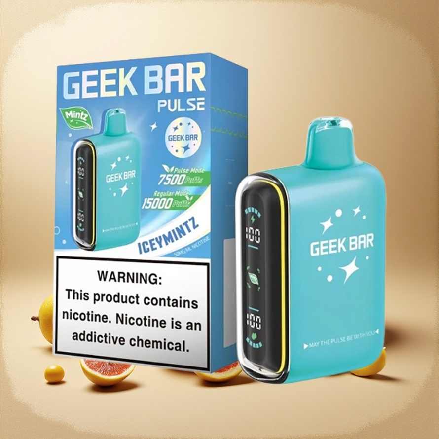 GEEK BAR Pulse 15000 Puffs Engångs Vape Mynta Edition 16ML 5% Nikotin svensk grossist