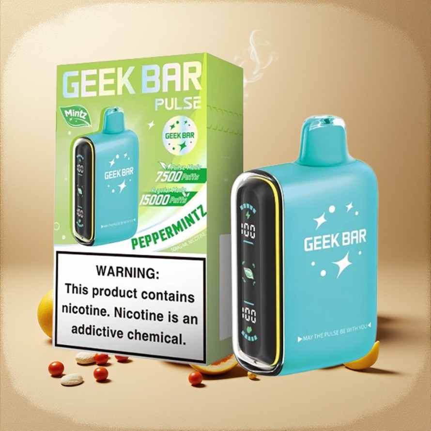 GEEK BAR Pulse 15000 Puffs Engångs Vape Mynta Edition 16ML 5% Nikotin svensk grossist