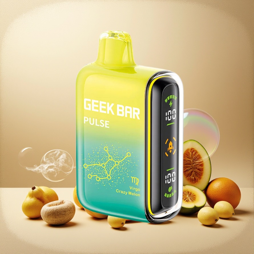 GEEK BAR Pulse 15000 Puffs Engångs Vape Zodiac Edition Svensk Grossist med 16ML E-vätska, 5% Nikotin & USB-C
