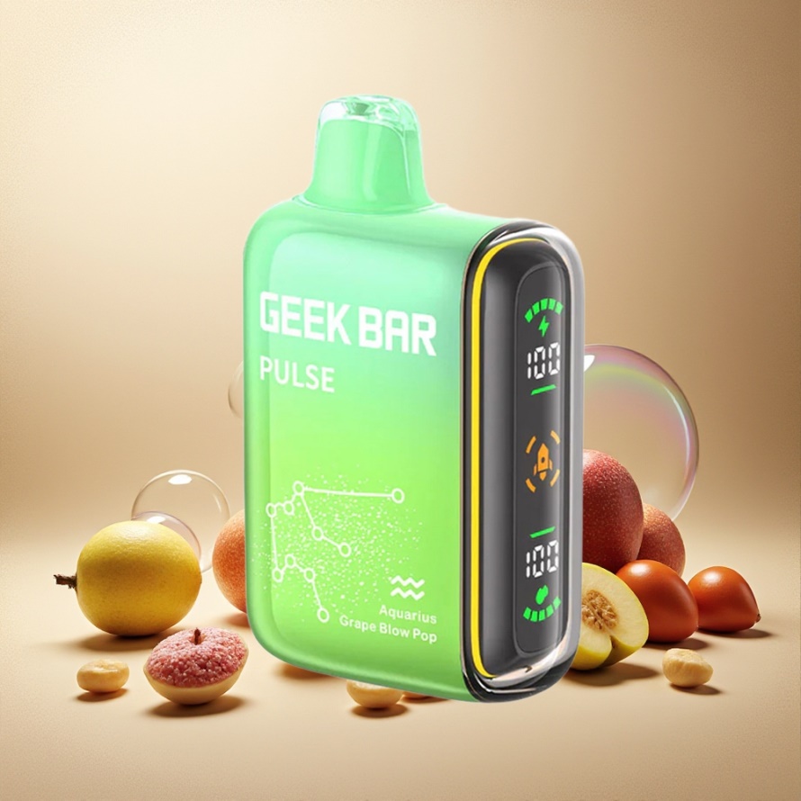 GEEK BAR Pulse 15000 Puffs Engångs Vape Zodiac Edition Svensk Grossist med 16ML E-vätska, 5% Nikotin & USB-C