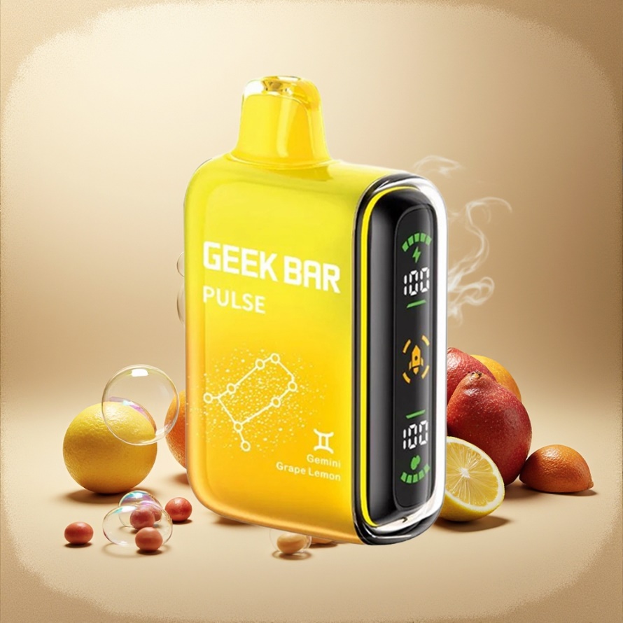 GEEK BAR Pulse 15000 Puffs Engångs Vape Zodiac Edition Svensk Grossist med 16ML E-vätska, 5% Nikotin & USB-C