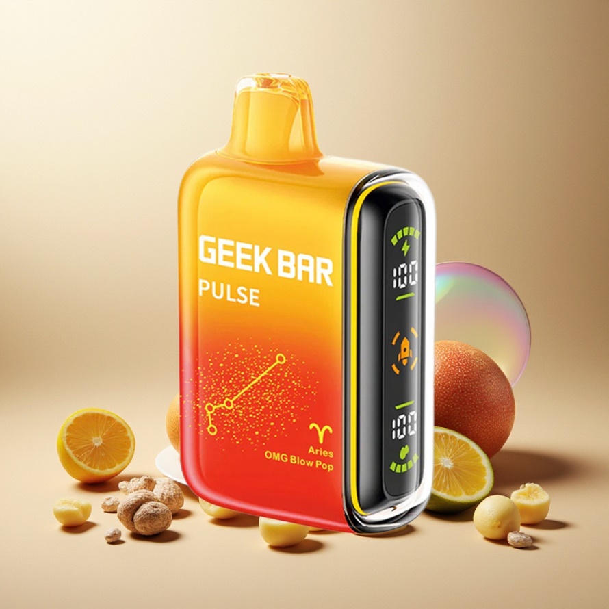 GEEK BAR Pulse 15000 Puffs Engångs Vape Zodiac Edition Svensk Grossist med 16ML E-vätska, 5% Nikotin & USB-C