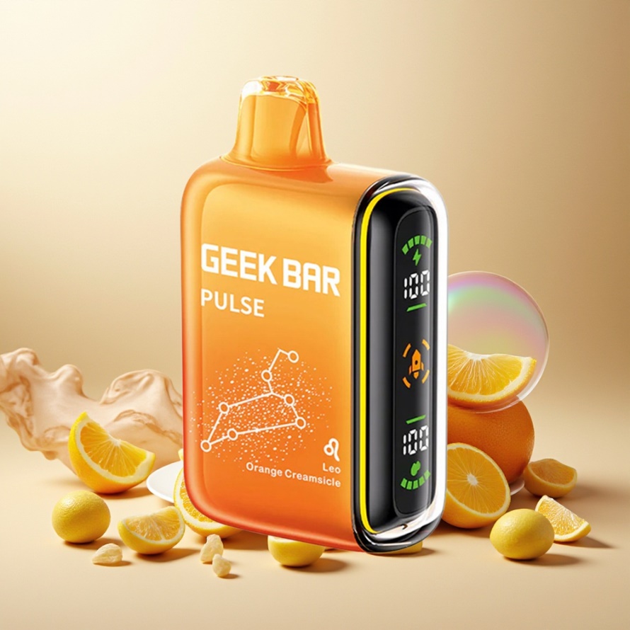 GEEK BAR Pulse 15000 Puffs Engångs Vape Zodiac Edition Svensk Grossist med 16ML E-vätska, 5% Nikotin & USB-C