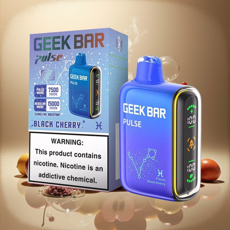 GEEK BAR Pulse 15000 Puffs Engångs Vape Zodiac Edition Svensk Grossist med 16ML E-vätska, 5% Nikotin & USB-C