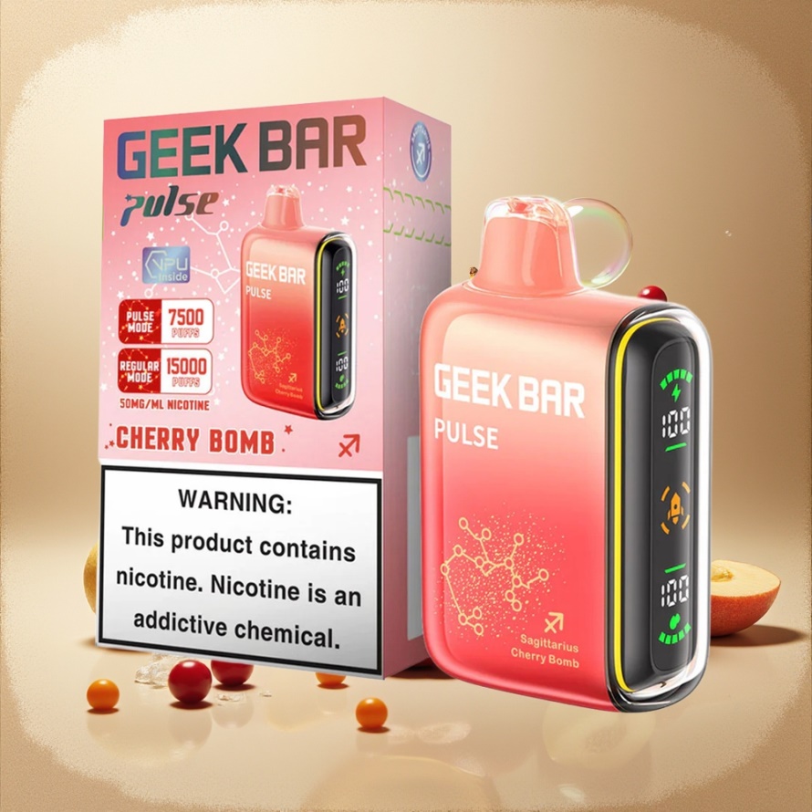 GEEK BAR Pulse 15000 Puffs Engångs Vape Zodiac Edition Svensk Grossist med 16ML E-vätska, 5% Nikotin & USB-C