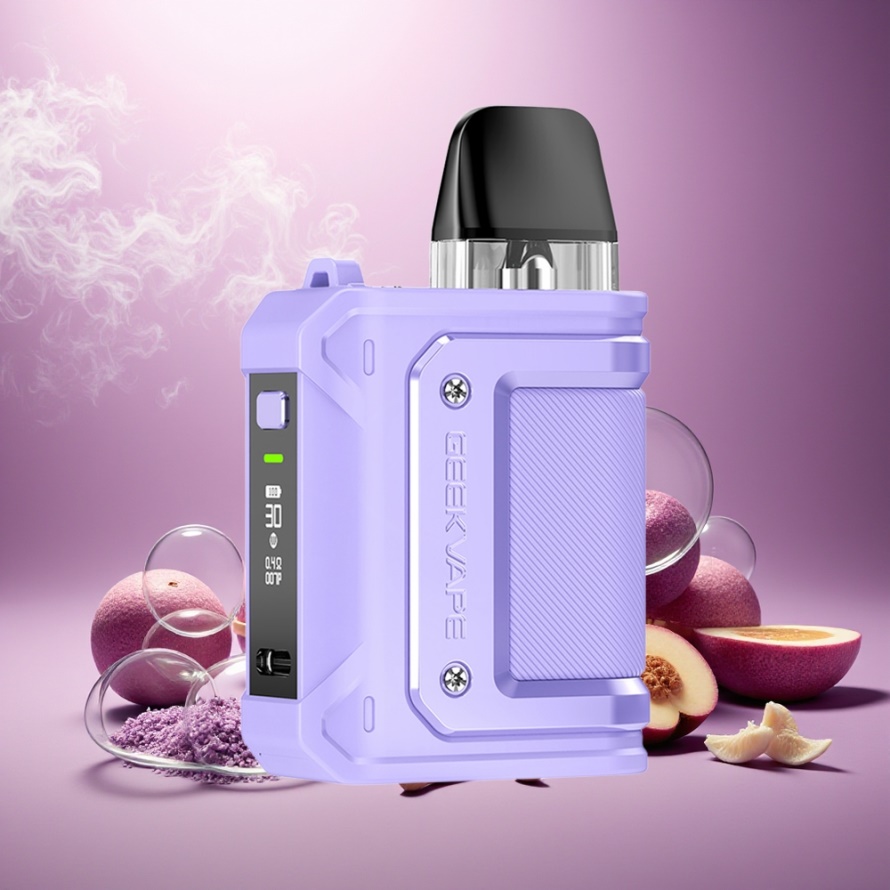 GeekVape Aegis Hero Q Kit Lila (82.91x51.02mm, 30W, 1300mAh, Type-C) svensk grossist