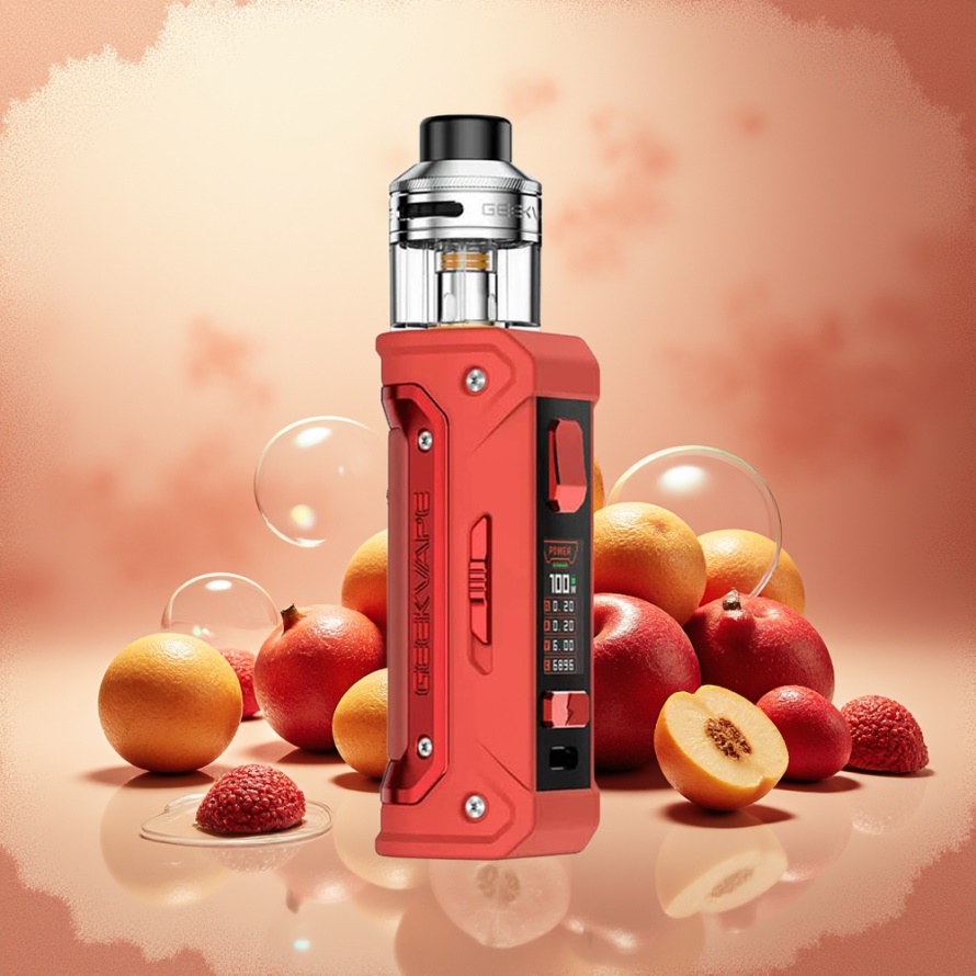 GeekVape E100i Kit Röd Svensk Grossist med 3000mAh batteri och 100W effekt