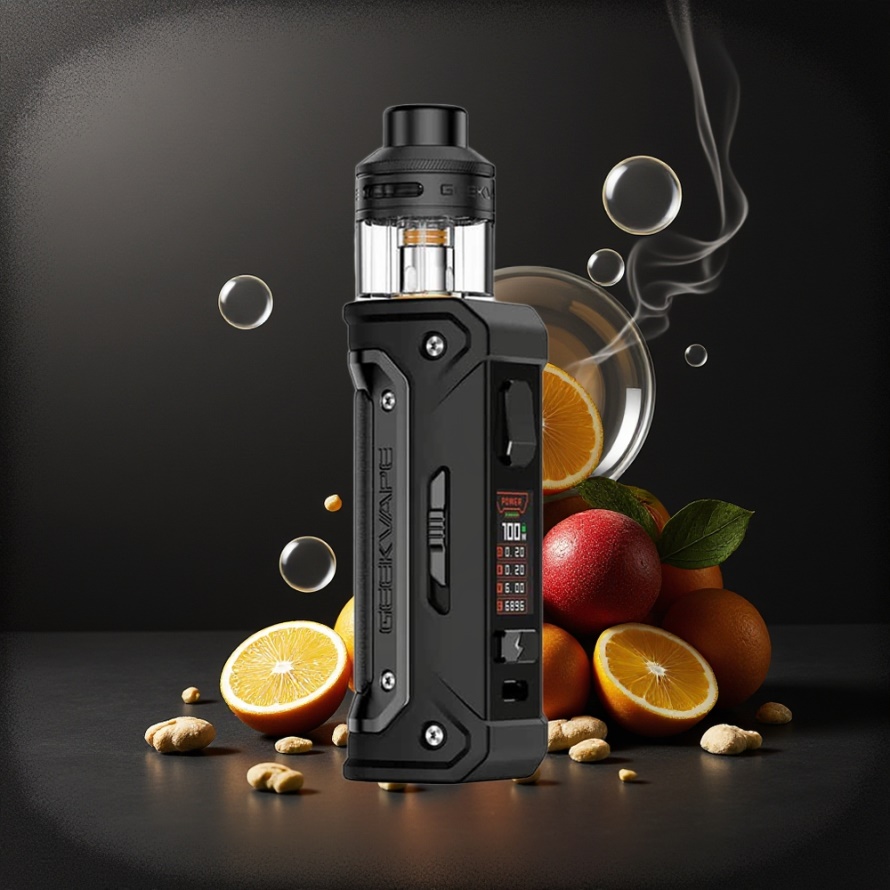 GeekVape E100i Kit Svart Svensk Grossist med 3000mAh batteri och 100W effekt