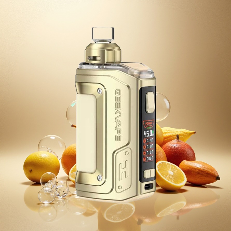GeekVape H45 (Aegis Hero 2) Pod Mod Kit Kristall Edition Guld 45W 1400mAh 4ml svensk grossist