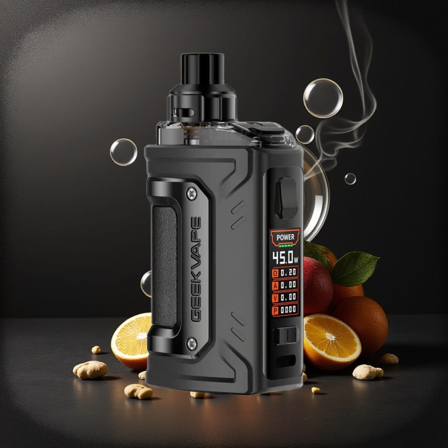 GeekVape H45 Classic (Aegis Hero 2 Classic) Pod Kit Svart med 1400mAh batteri och 4.0ml tank svensk grossist