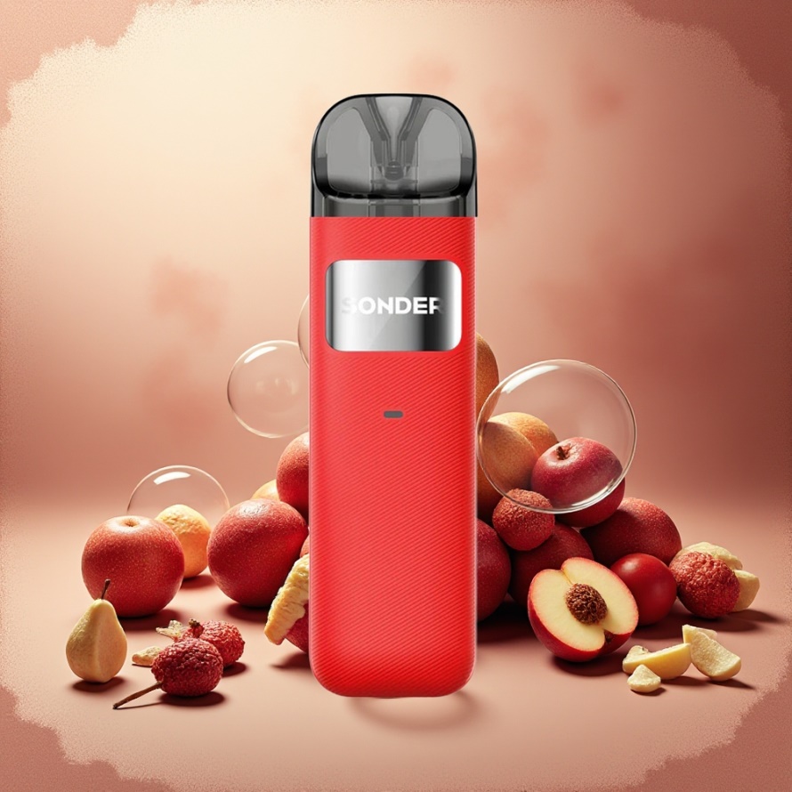 GeekVape Sonder U Pod System Kit Vinröd 20W 2ml 1000mAh 0.7ohm svensk grossist